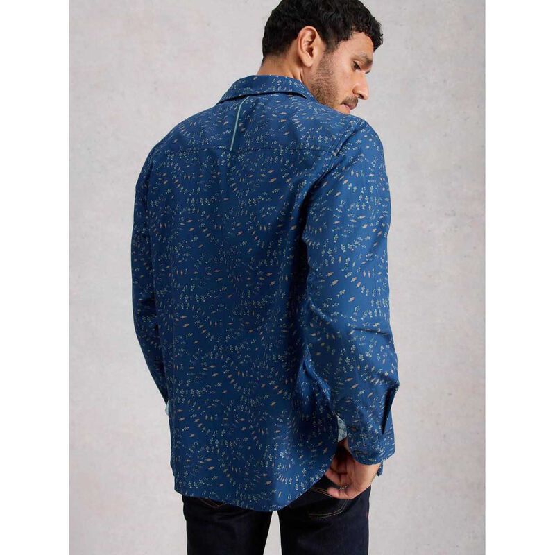 White Stuff Finsbury Swim Fish Print Shirt image number 1